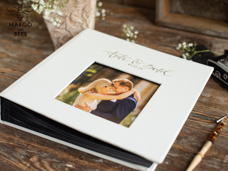 Presonalised Wedding Guest Book, velvet Personalized Wedding Album Photo Booth Book-2