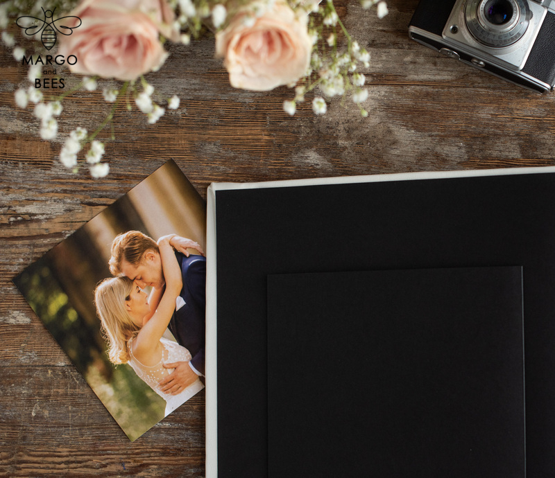 Presonalised Wedding Guest Book, velvet Personalized Wedding Album Photo Booth Book-8