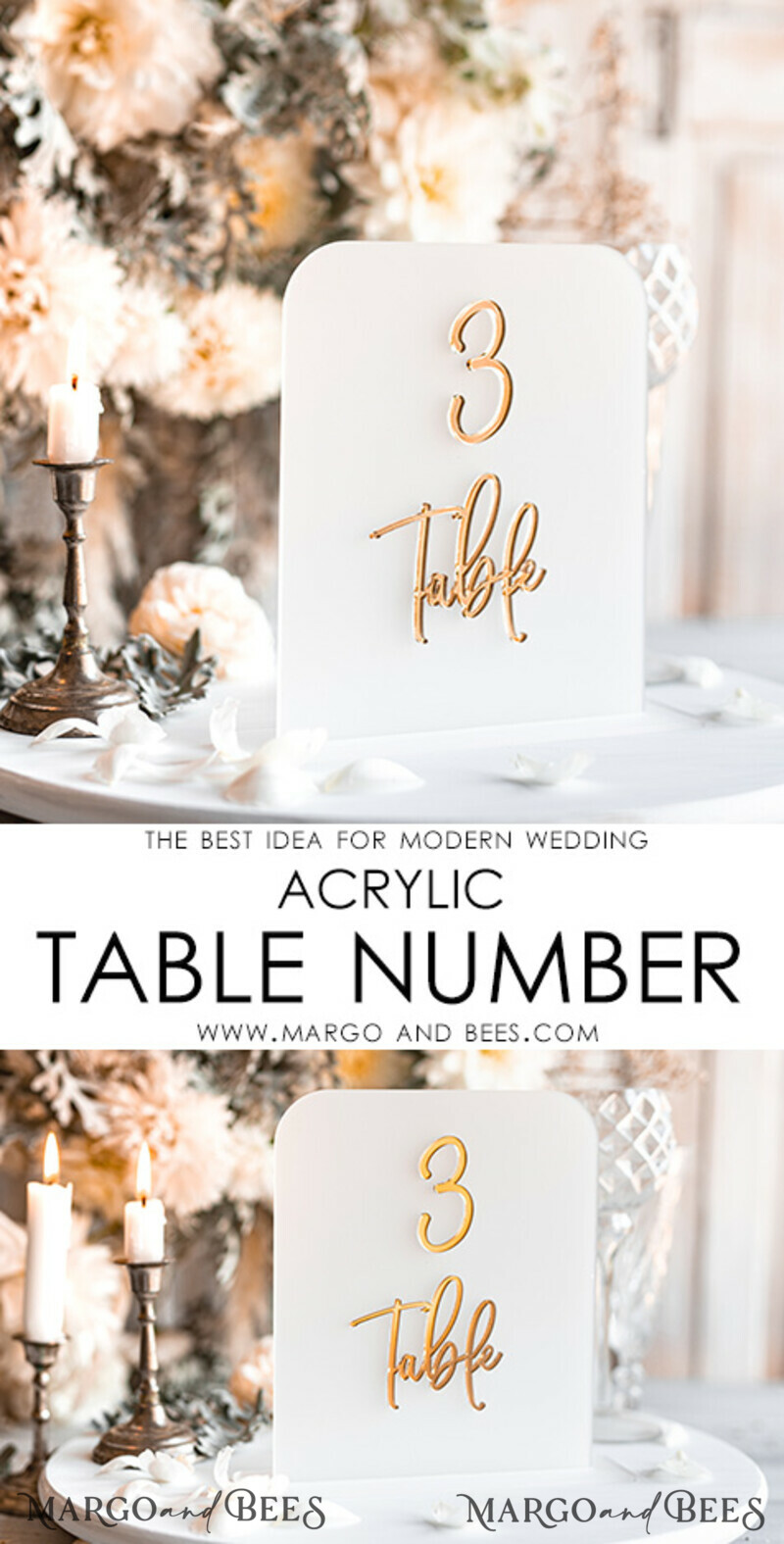 Acrylic Frozen Table Numbers, Frosted Acrylic And Gold Sign, Gold Plexi Table Numbers-3