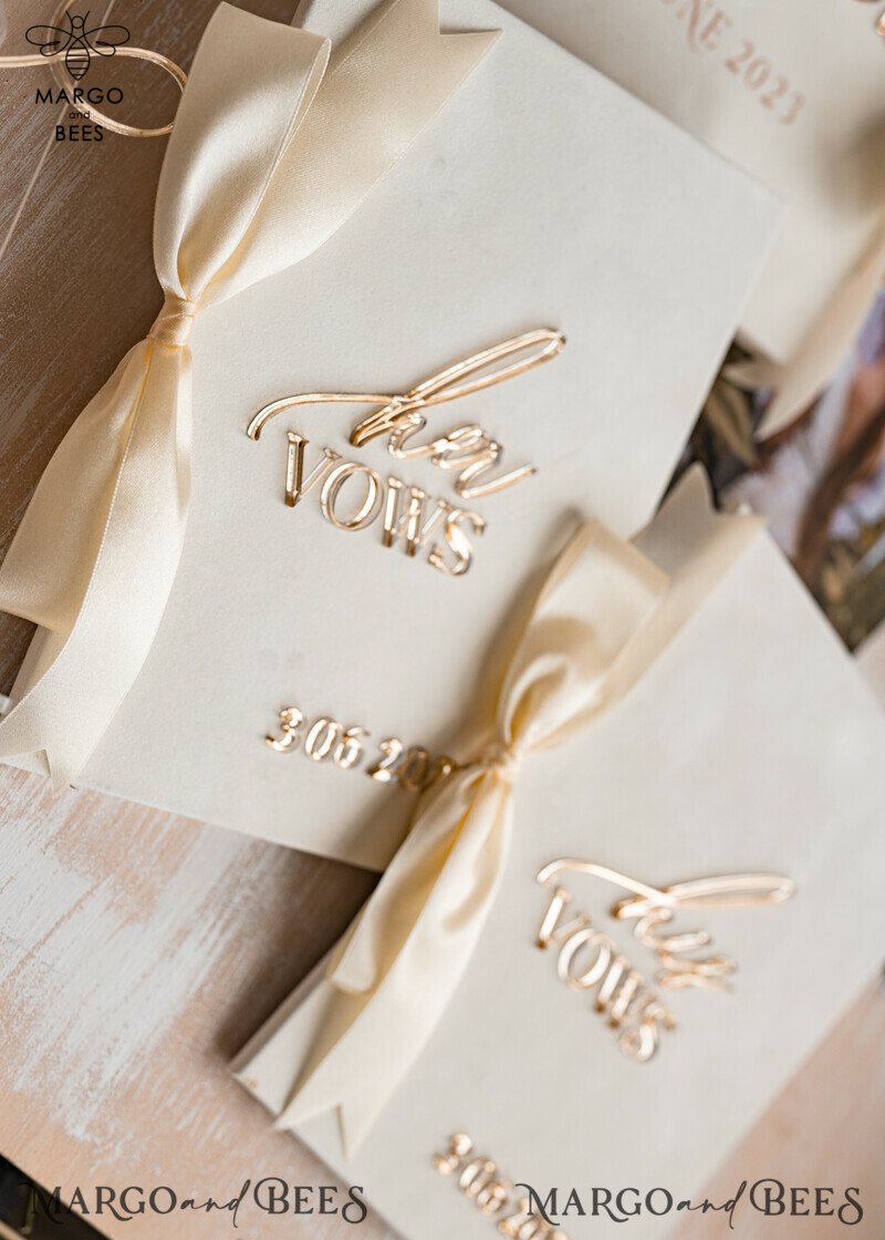 Personalized Bride & Groom Vow Books: The Perfect Wedding Vows Keepsake and Bridal Shower Gift-4