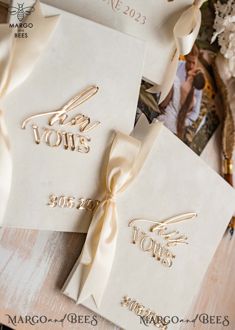 Personalized Bride & Groom Vow Books: The Perfect Wedding Vows Keepsake and Bridal Shower Gift-5
