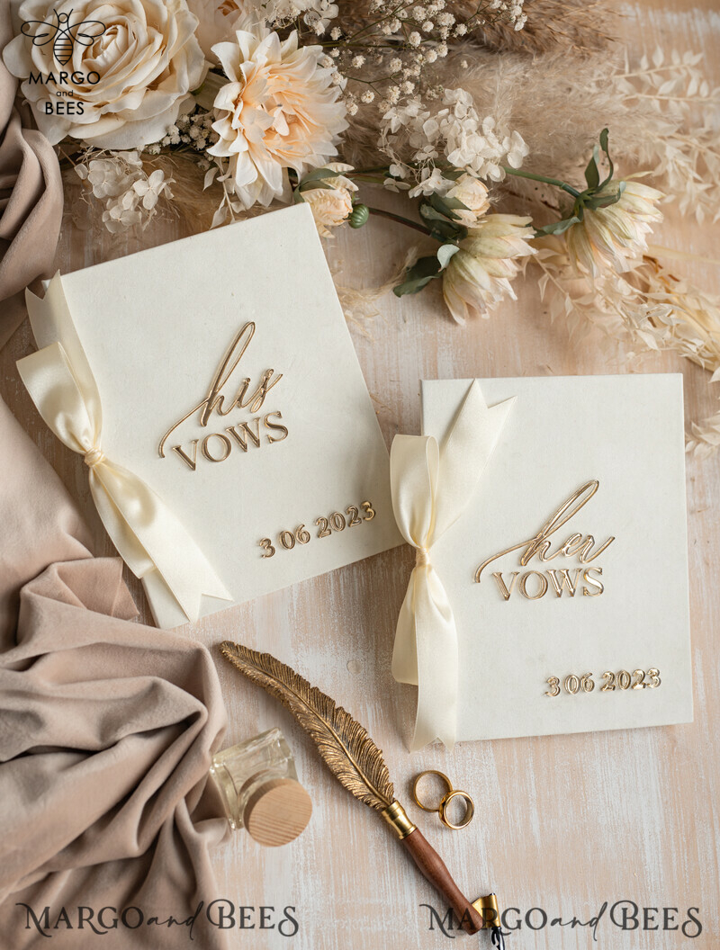 Personalized Bride & Groom Vow Books: The Perfect Wedding Vows Keepsake and Bridal Shower Gift-12