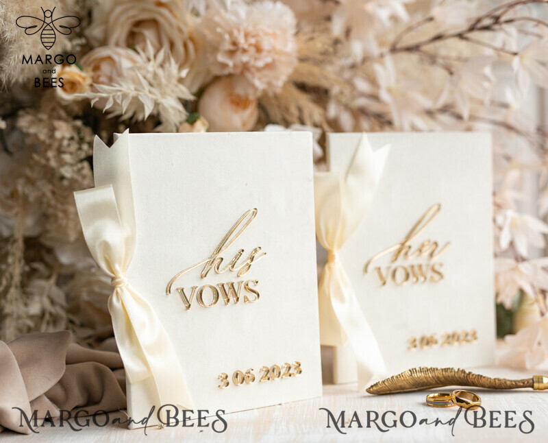 Personalized Bride & Groom Vow Books: The Perfect Wedding Vows Keepsake and Bridal Shower Gift-6