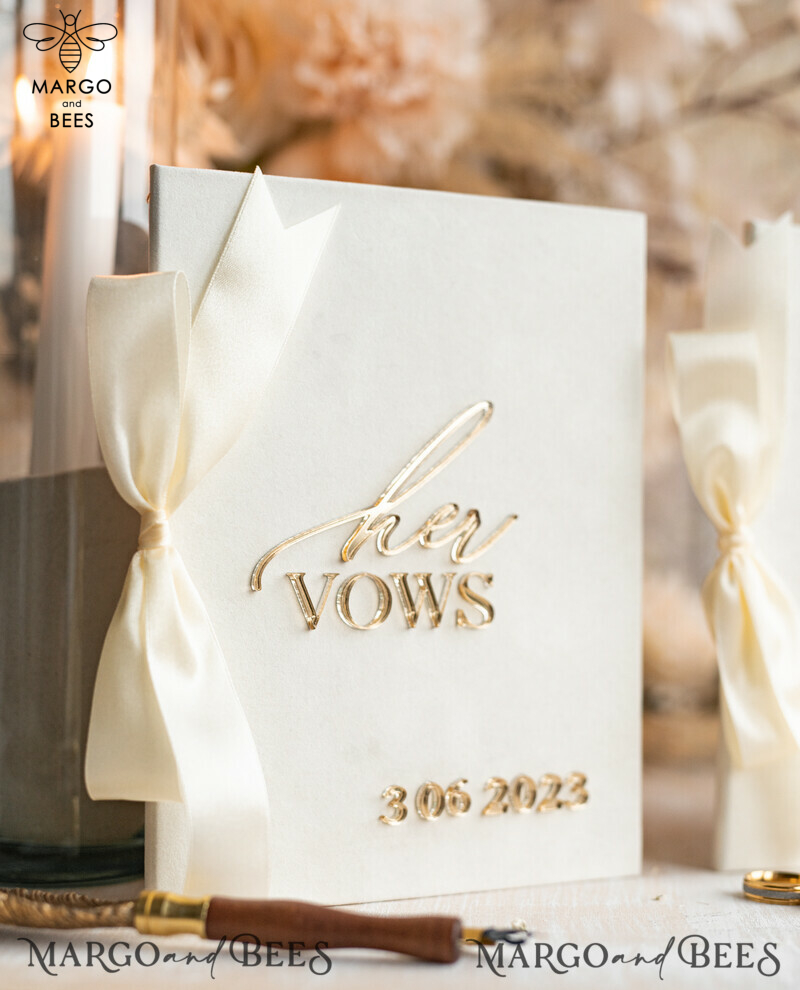 Personalized Bride & Groom Vow Books: The Perfect Wedding Vows Keepsake and Bridal Shower Gift-19