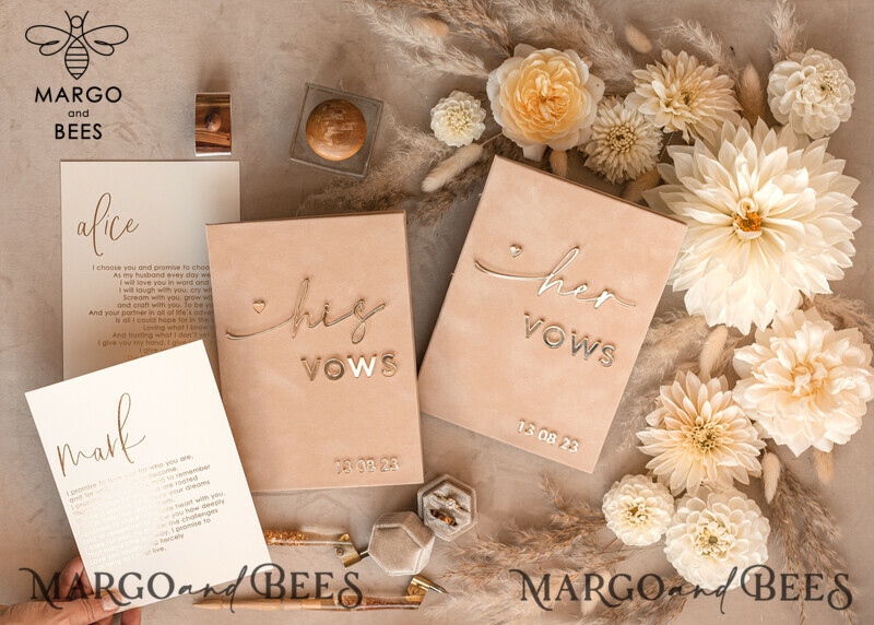 Personalized Bride and Groom Vow Books: The Perfect Wedding Gift and Keepsake-5