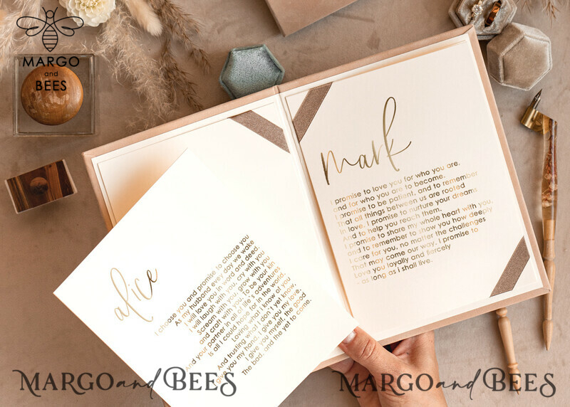 Personalized Bride and Groom Vow Books: The Perfect Wedding Gift and Keepsake-9