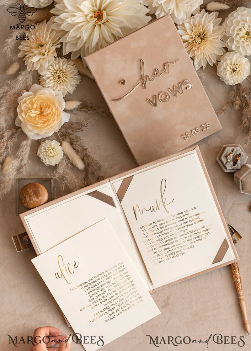 Personalized Bride and Groom Vow Books: The Perfect Wedding Gift and Keepsake-2