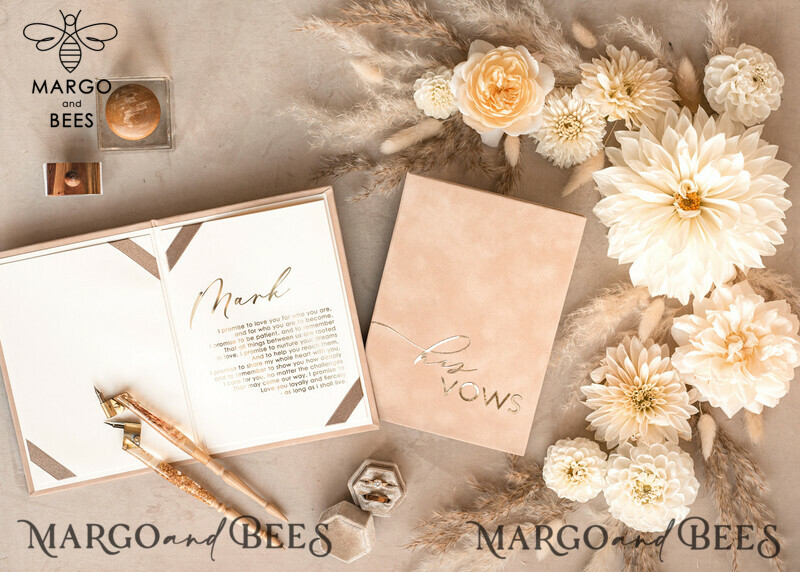 Personalized Bride and Groom Vow Books: The Perfect Wedding Gift and Keepsake-1