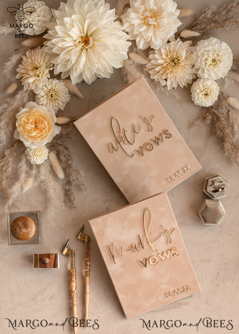 Personalized Bride and Groom Vow Books: The Perfect Custom Wedding Vow Booklets and His and Her Vow Books for an Unforgettable Wedding Day. Also, Ideal as a Customized Bridal Shower Gift.-5
