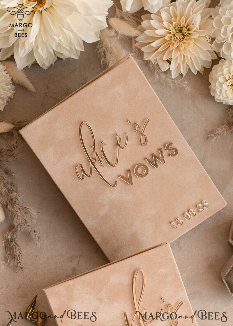 Personalized Bride and Groom Vow Books: The Perfect Custom Wedding Vow Booklets and His and Her Vow Books for an Unforgettable Wedding Day. Also, Ideal as a Customized Bridal Shower Gift.-6