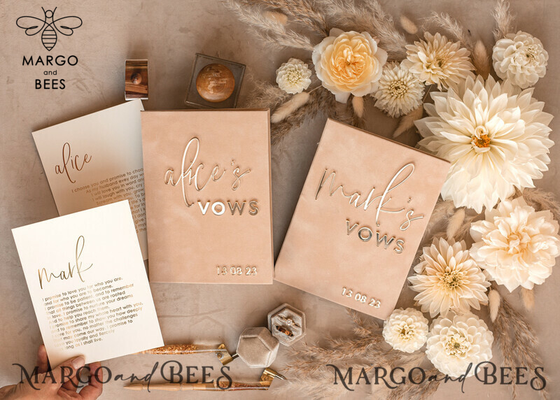 Personalized Bride and Groom Vow Books: The Perfect Custom Wedding Vow Booklets and His and Her Vow Books for an Unforgettable Wedding Day. Also, Ideal as a Customized Bridal Shower Gift.-0