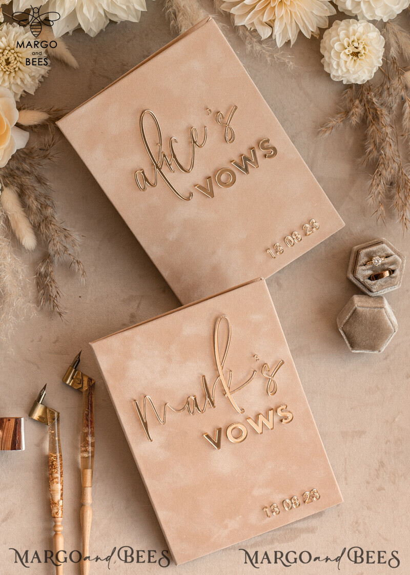 Personalized Bride and Groom Vow Books: The Perfect Custom Wedding Vow Booklets and His and Her Vow Books for an Unforgettable Wedding Day. Also, Ideal as a Customized Bridal Shower Gift.-7