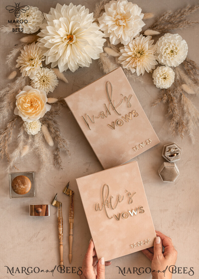 Personalized Bride and Groom Vow Books: The Perfect Custom Wedding Vow Booklets and His and Her Vow Books for an Unforgettable Wedding Day. Also, Ideal as a Customized Bridal Shower Gift.-8