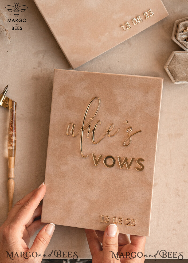 Personalized Bride and Groom Vow Books: The Perfect Custom Wedding Vow Booklets and His and Her Vow Books for an Unforgettable Wedding Day. Also, Ideal as a Customized Bridal Shower Gift.-10
