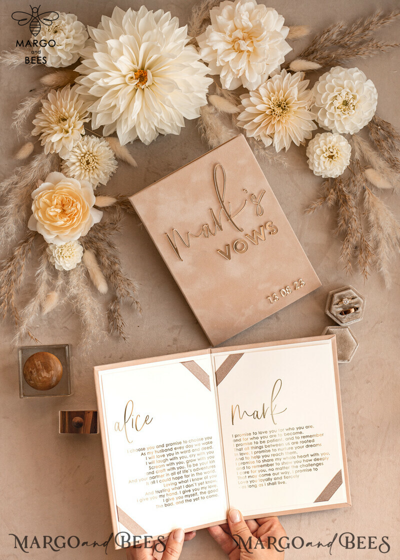 Personalized Bride and Groom Vow Books: The Perfect Custom Wedding Vow Booklets and His and Her Vow Books for an Unforgettable Wedding Day. Also, Ideal as a Customized Bridal Shower Gift.-11