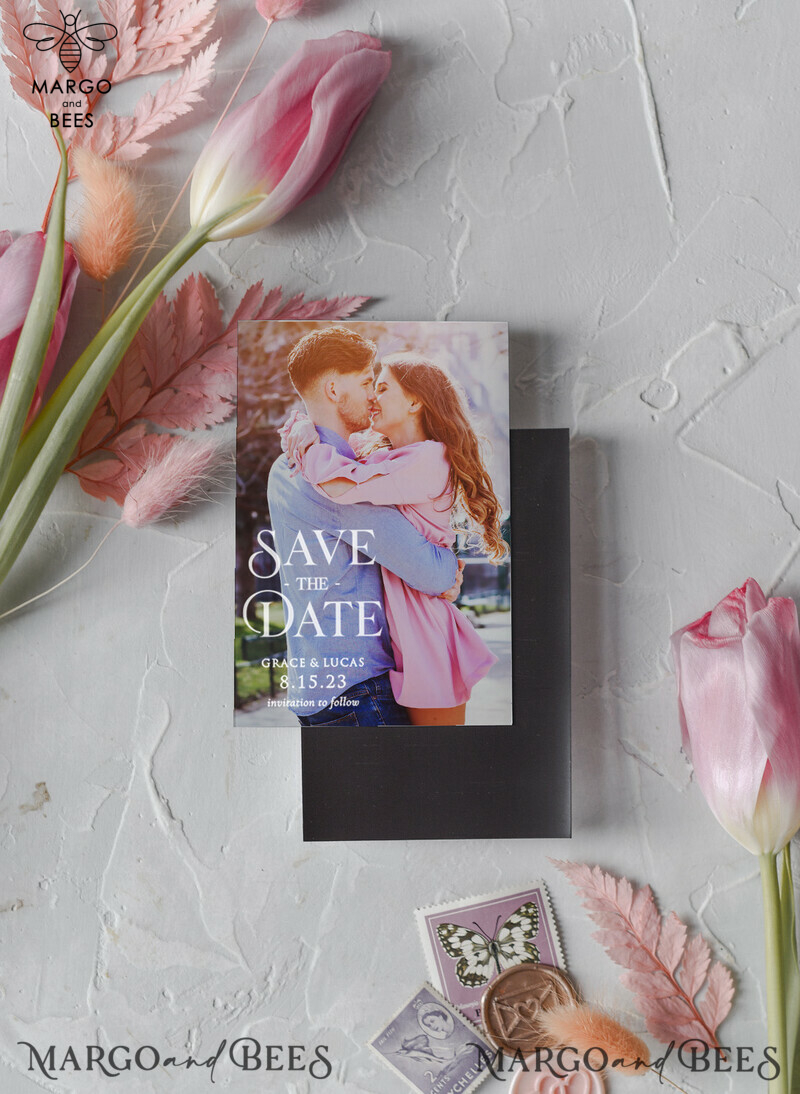 Create a Memorable Wedding Reminder with Personalised Save the Date Heart Magnet-1