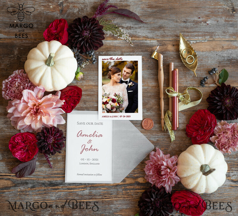 Custom Photography for Your Wedding Save the Date Card-2