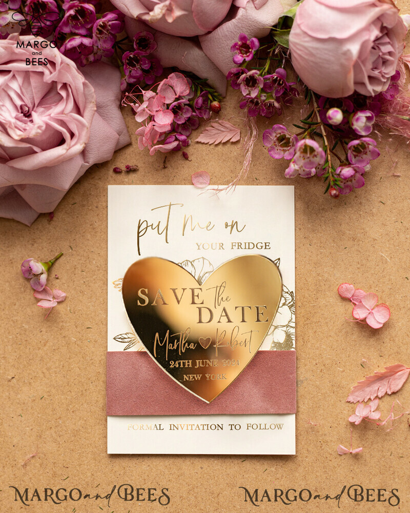 Personalised Save the Date Magnet and Card: The Perfect Reminder for Your Special Day!

Gold Elegant Wedding Save The Date Cards: Add a Touch of Glamour to Your Wedding Announcement

Velvet Save the Dates Card: Luxurious and Stylish Way to Set the Tone for Your Big Day-1