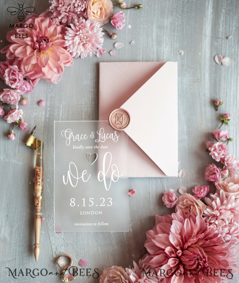 cards with personalized plexi satin design and blush pink envelope-3