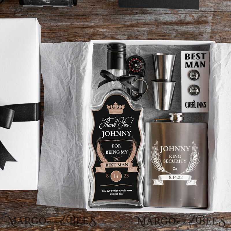 Groomsman Thank you GIft Box, personalized Best Man-1