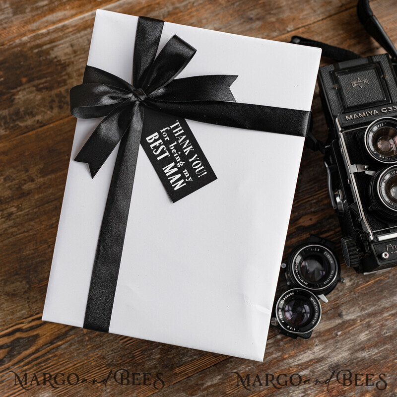 Personalized Best Man Thank you Box, Whiskey Groomsman Present Gift Box-5