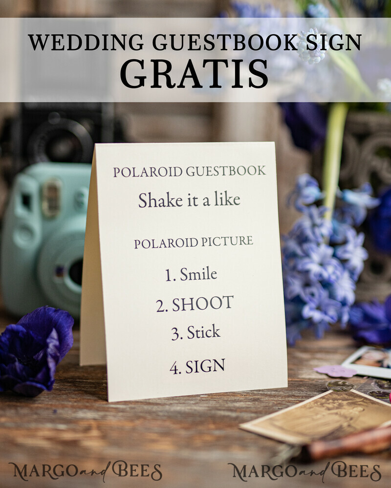 Luxury Instax velvet Wedding GuestBook Gold, Large Instant Wedding Guest Book,-11
