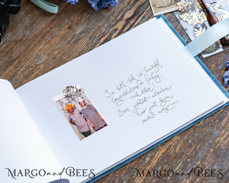Luxury Instax velvet Wedding GuestBook Gold, Large Instant Wedding Guest Book,-7