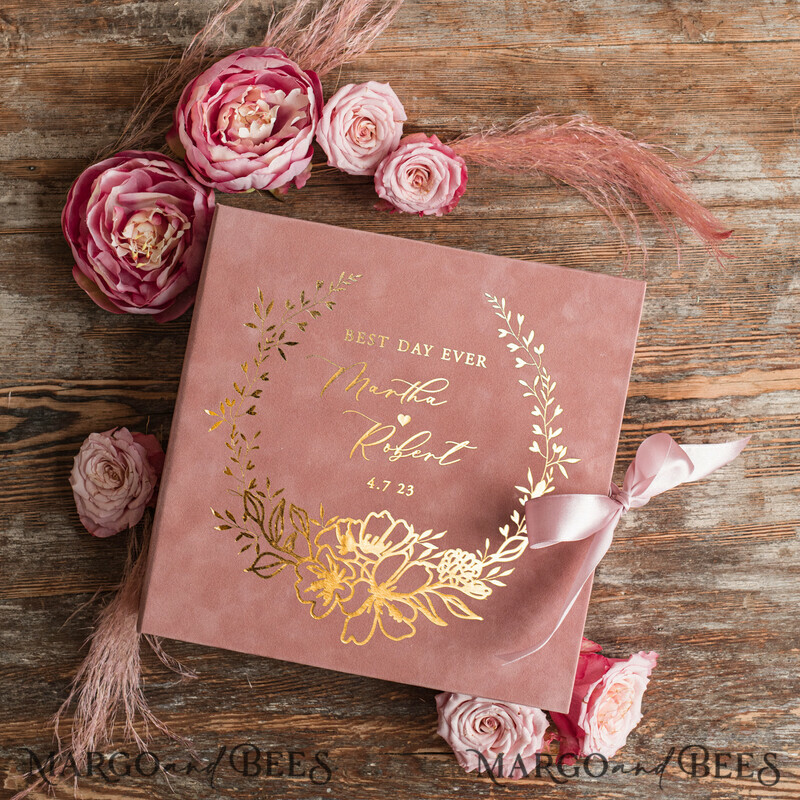 Alternative Guestbook Wedding Mad Lib Sheets in Velvet Box Marriage advice mad lib Box Instax Leave a Note to Bride & Groom Personalised Box-1