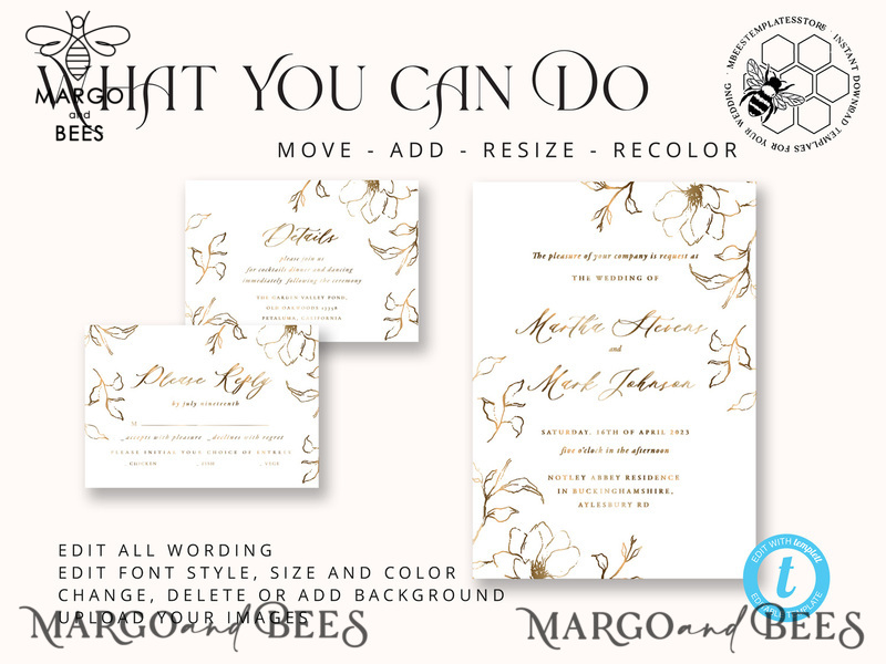 Modern wedding invitation template, Instant download Fine Art Wedding Invites, Simple Wedding Invitation Printable Template, Elegant Invites-5