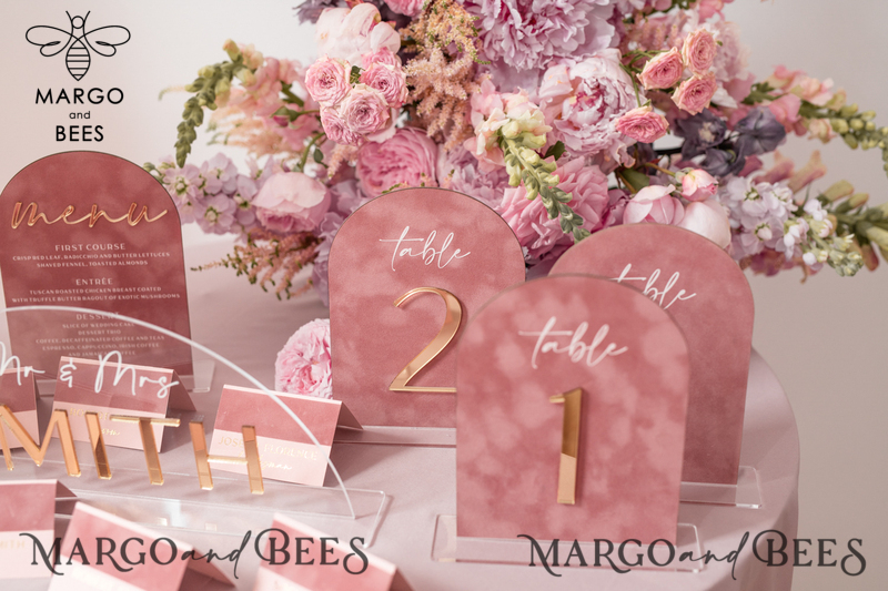 Luxury Velvet blush pink Wedding Welcome Sign, Golden Wedding Decor, Personalised Wedding Sign, Wedding Gift, Welcome Wedding Board BpPXSet-10