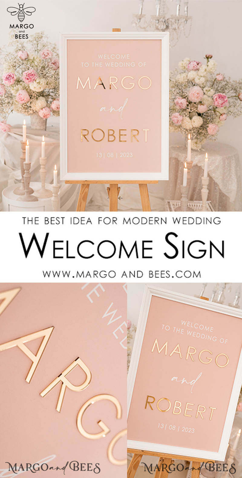 Wedding Welcome Sign, Wedding Decor, Personalised Wedding Sign, Wedding Gift, Welcome Wedding Board BpPXSet-1