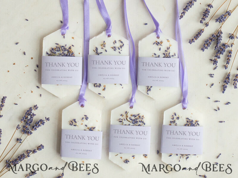 Thank You Favor gift Soy Scented wax Tablet favours with levender, Boho wedding air Freshener, Scented thank you Decoration-4