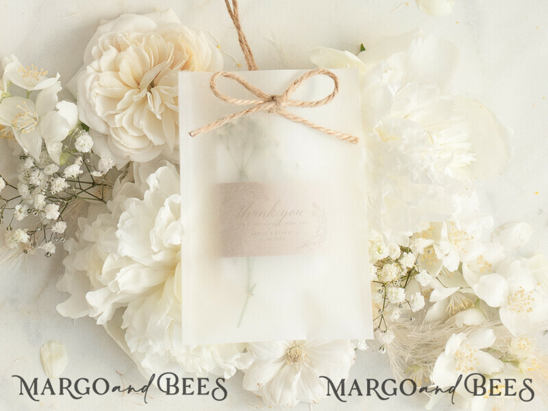 Thank You gift Soy Scented wax Tablet favours with Gypsophila flowers, Rustic wedding air Freshener, Scented thank you Decoration-2