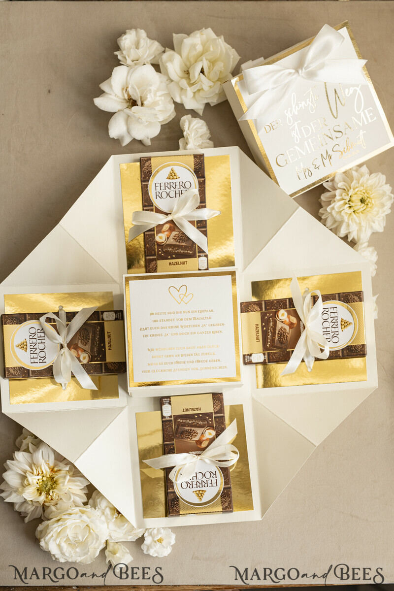 Personalisierte Hochzeits-Geschenkbox Geldgeschenk zur Hochzeit – Exploding Box als stilvolle und persönliche Überraschung-10