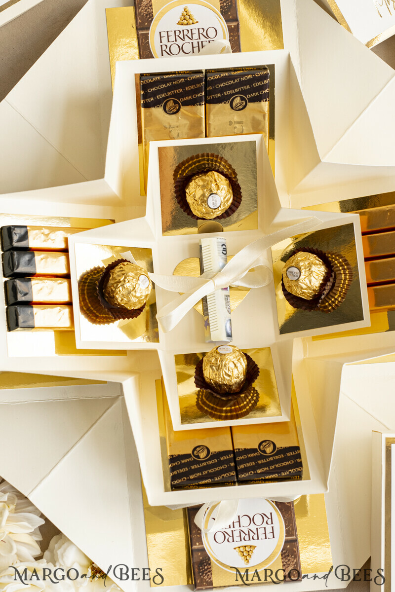 Personalisierte Hochzeits-Geschenkbox Geldgeschenk zur Hochzeit – Exploding Box als stilvolle und persönliche Überraschung-4