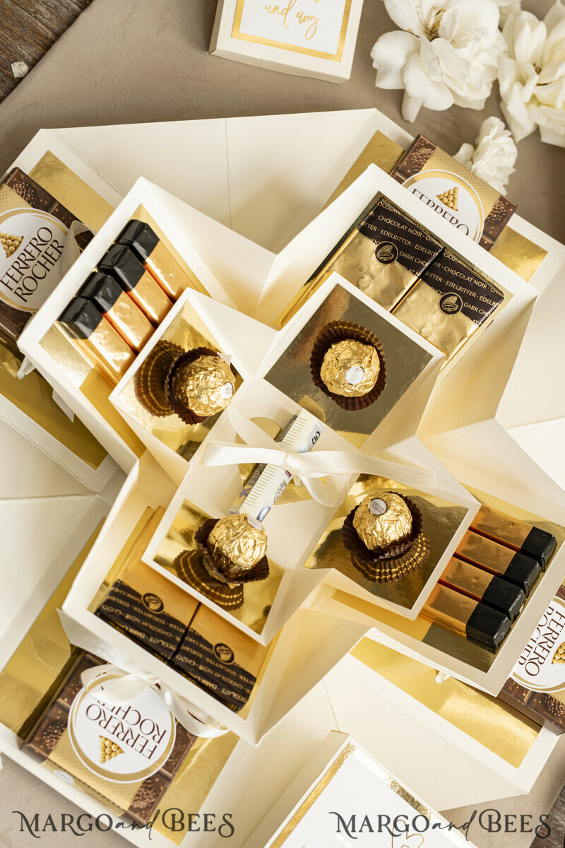Personalisierte Hochzeits-Geschenkbox Geldgeschenk zur Hochzeit – Exploding Box als stilvolle und persönliche Überraschung-6