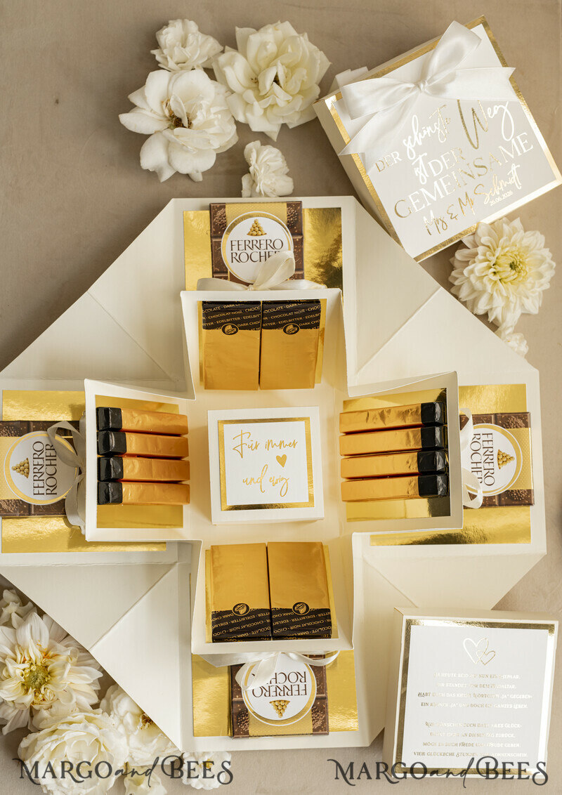 Personalisierte Hochzeits-Geschenkbox Geldgeschenk zur Hochzeit – Exploding Box als stilvolle und persönliche Überraschung-8