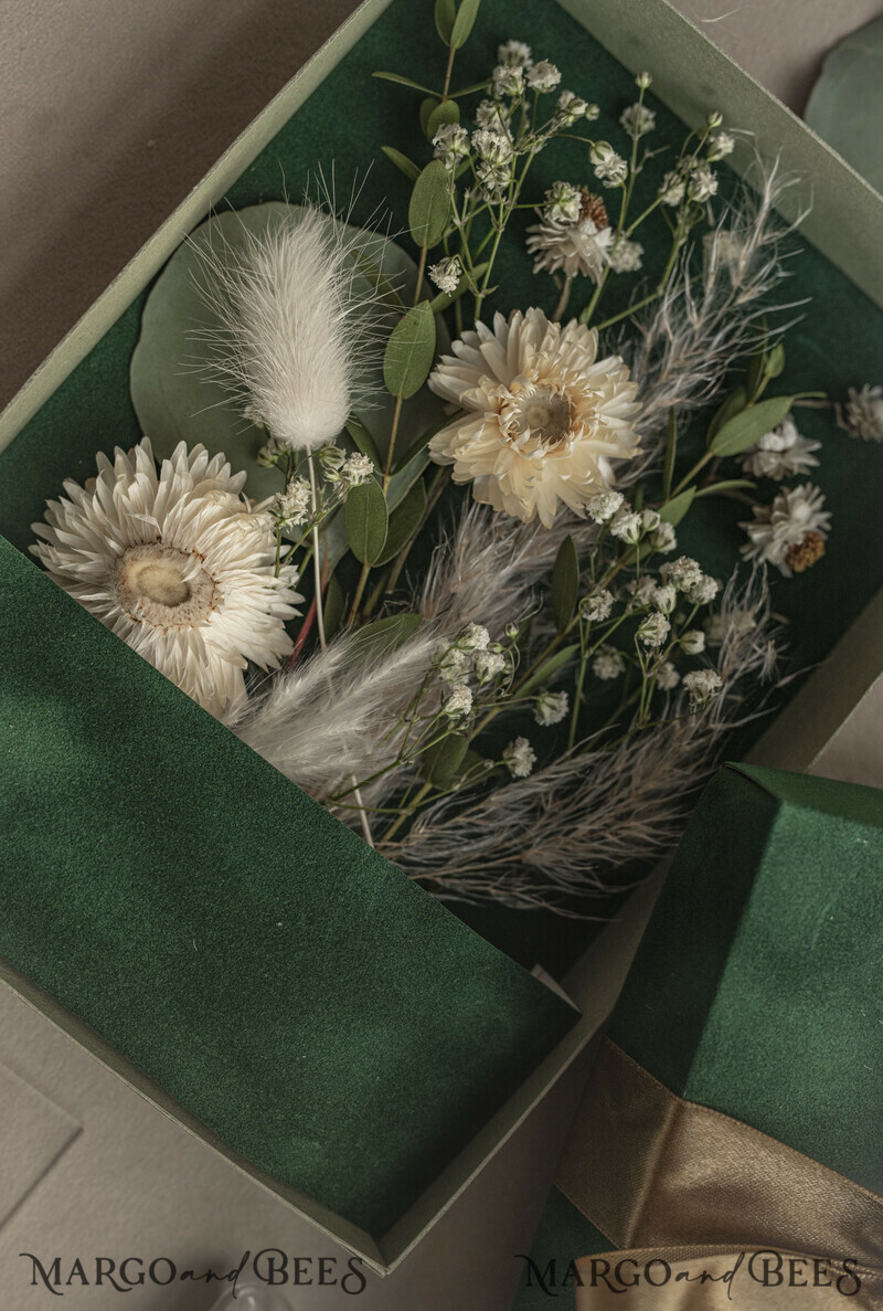 Geschenkschachtel für Geld. Ein Geschenk für das Brautpaar als Erinnerung. Wunderschöne Blumen im Glas.-1