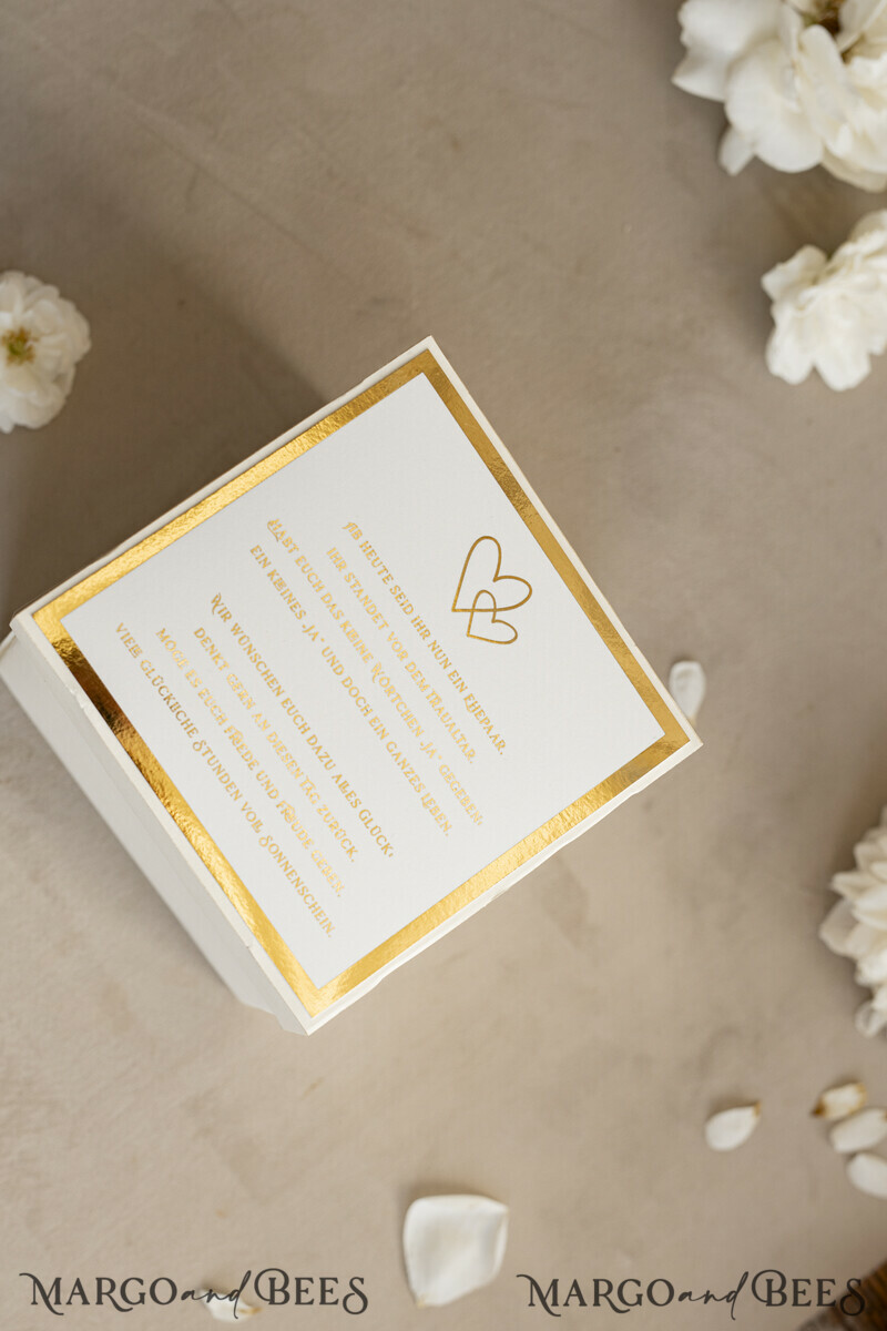 Kleines Geldgeschenk zur Hochzeit – Exploding Box mit Pralinen und persönlichem Gruß-2