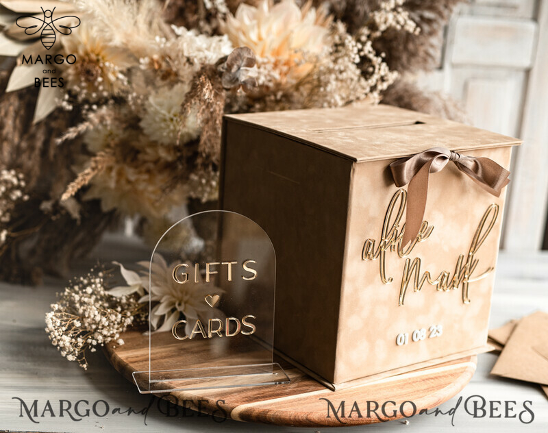 How many cards can a wedding card box hold?-5