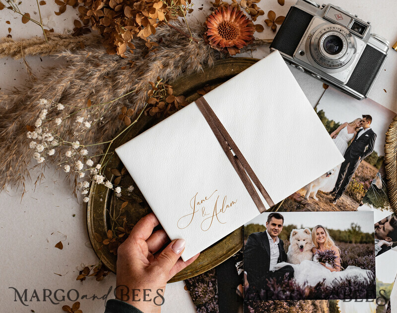 Packaging for Wedding and Family Photographers, Customized leather Envelope for Photos, engraved leather Case Prints 5x7-5