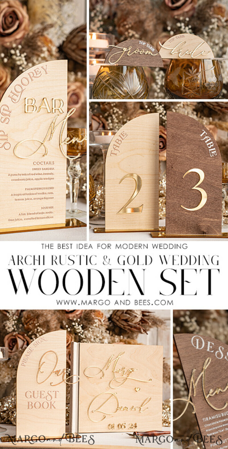 rustic wood Set Card Box Guestbook & Sign, Wedding Card Box with lock Instant Instax Guestbook, wooden Wedding Money Box Sing Guestbook Set, Card Box with slot and lock cards and gift Arch acrylic sign set-22