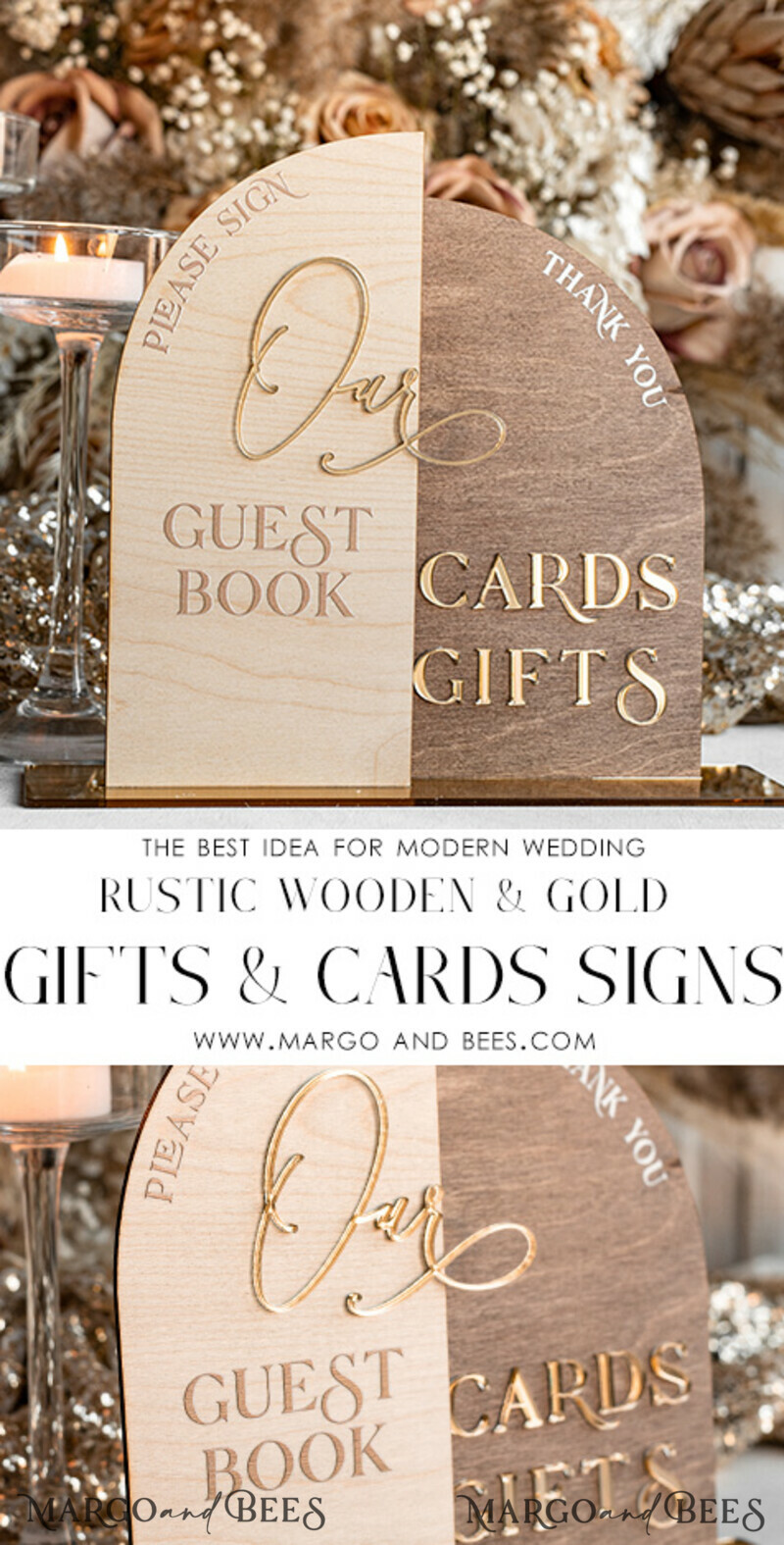 rustic wood Set Card Box Guestbook & Sign, Wedding Card Box with lock Instant Instax Guestbook, wooden Wedding Money Box Sing Guestbook Set, Card Box with slot and lock cards and gift Arch acrylic sign set-31