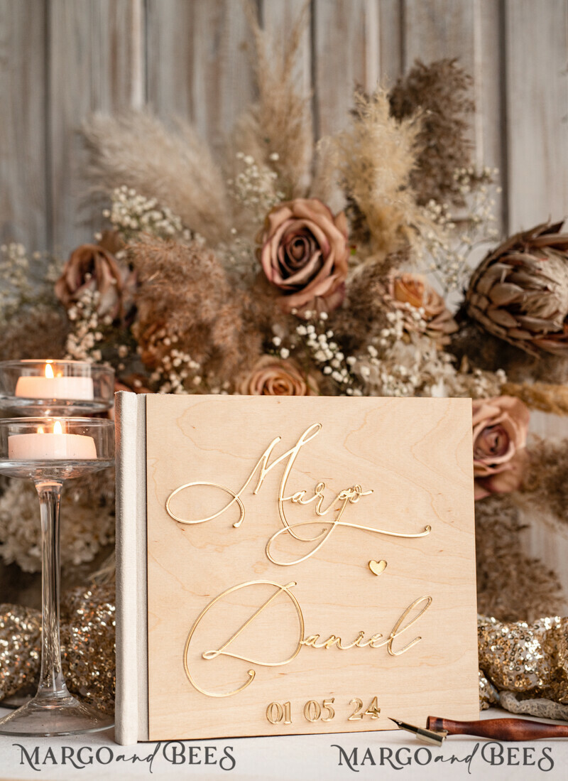 rustic wood Set Card Box Guestbook & Sign, Wedding Card Box with lock Instant Instax Guestbook, wooden Wedding Money Box Sing Guestbook Set, Card Box with slot and lock cards and gift Arch acrylic sign set-6