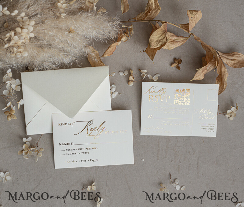 Ivory Beaded Wrapping Wedding Invitations, Elegant Clear Acrylic Wedding Cards, Plexi Transparent Wedding Invites, Wedding Invitation Suite with Pearls-25