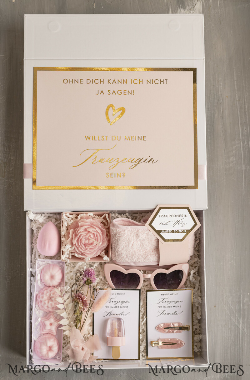 Brautjungfer Trauzeuge, Möchtest Du meine Trauzeugin sein box, Geschenkschachtel, Trauzeuge fragen-0