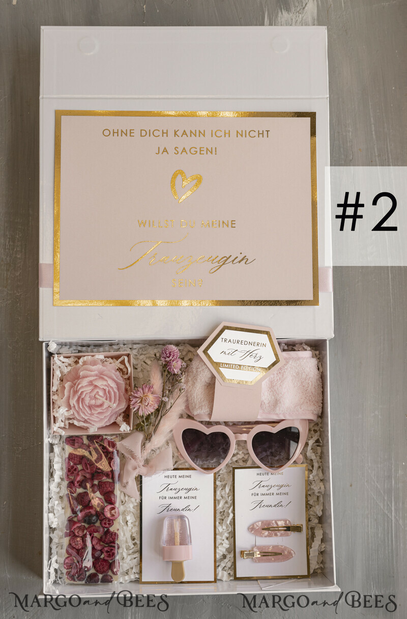 XXL Trauzeugin geschenk fragen box, Brautjungfer Trauzeuge, Möchtest Du meine Trauzeugin sein box, Geschenkschachtel, Trauzeuge fragen-0