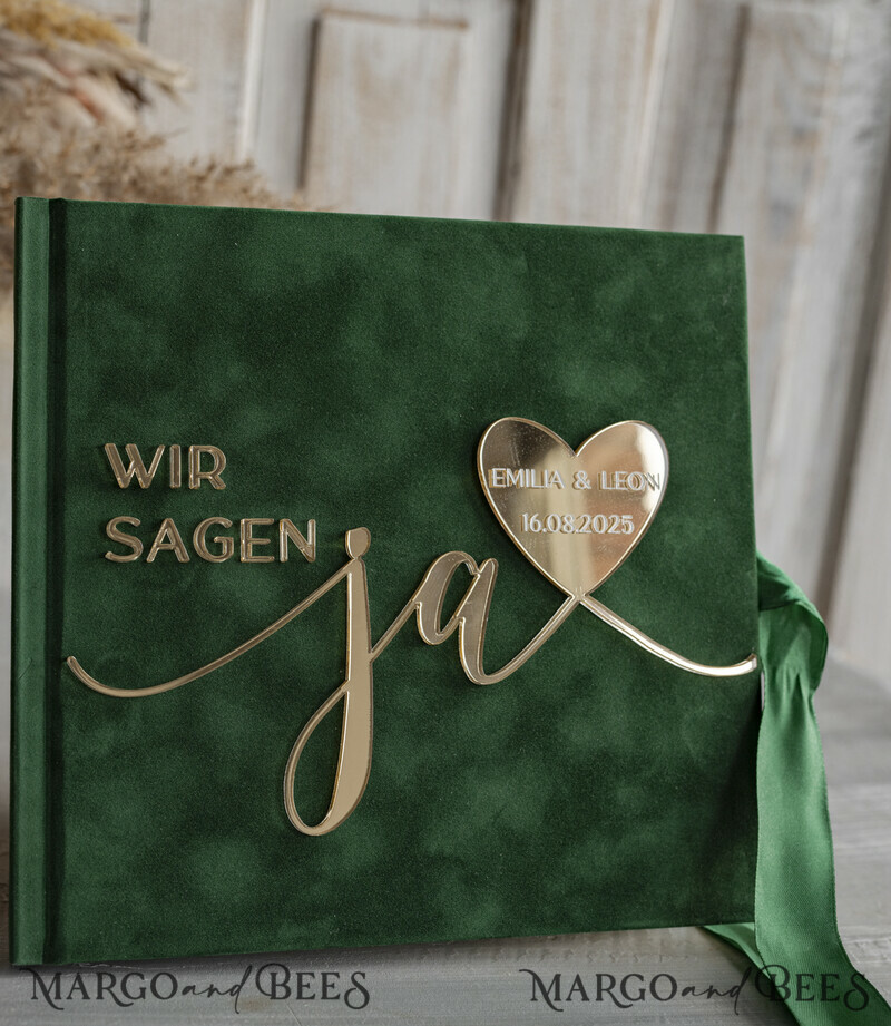 Polaroid Gold Acrylic Hochzeitsgästebuch mit fragen Personalisiert Schilderset Samtweißes Sofort-Fotobuch Boho Elegant Instax Hochzeitsfoto-Gästebuch-3