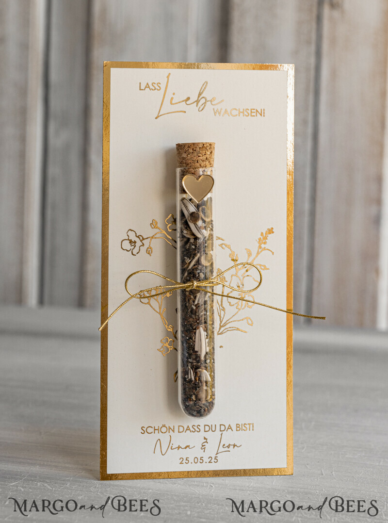 Personalisierte Gastgeschenke Hochzeit mit Blumensamen Reagenzglas-1