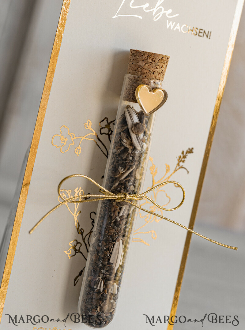 Personalisierte Gastgeschenke Hochzeit mit Blumensamen Reagenzglas-3